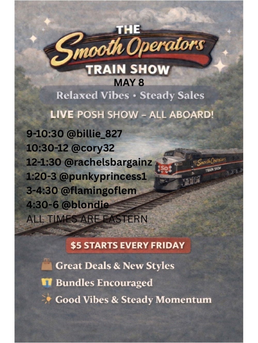 🚂 The Smooth Operators 🚂 is LIVE now Every Friday Train Show - Picture 4 of 7